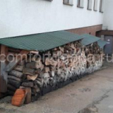 Jak vyrobit baldachýn na palivové dříví v zemi vlastníma rukama